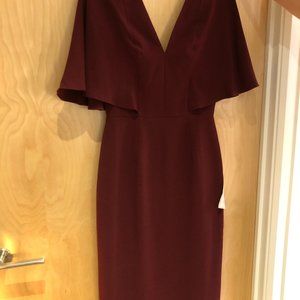 Dress the Population - burgundy evening dress